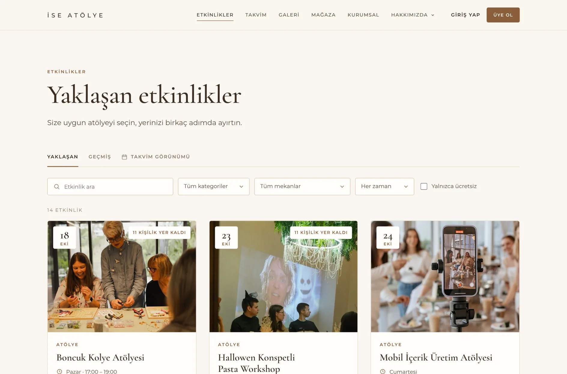 İse Atölye Web Sitesi görsel 2